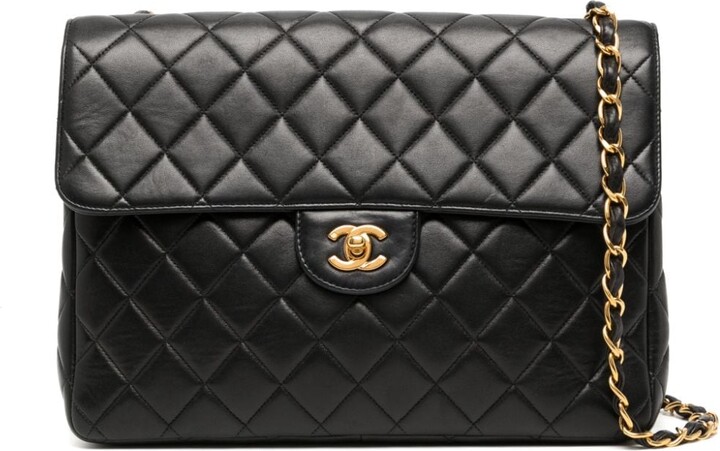 chanel black flap purse