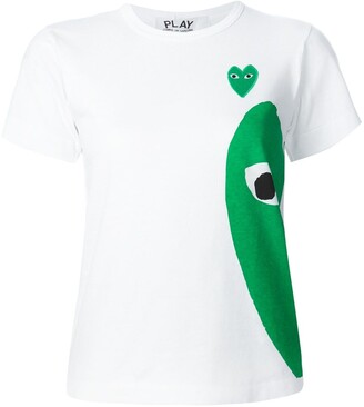Comme des Garçons PLAY lateral heart print T-shirt