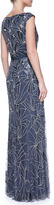 Thumbnail for your product : Jenny Packham Boat-Neck Comet-Beaded Gown, Galaxy