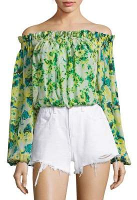 Rococo Sand Cotrie Floral Off-the-Shoulder Top