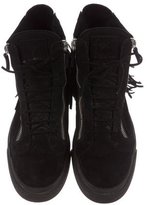 Thumbnail for your product : Giuseppe Zanotti Suede Fringed Sneakers