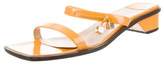 Thumbnail for your product : Louis Vuitton Patent Leather Slide Sandals