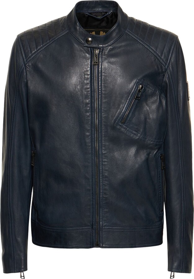 Belstaff V racer leather jacket - ShopStyle