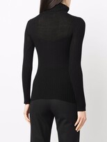 Thumbnail for your product : P.A.R.O.S.H. Cutout Ribbed-Knit Jumper
