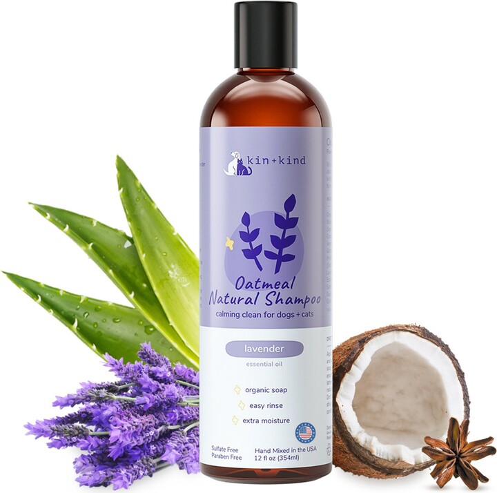 kin+kind Oatmeal Natural Lavender Dog Shampoo, 12-fl oz bottle