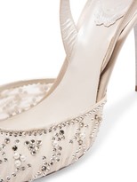 Thumbnail for your product : Rene Caovilla Sanderella Embellished Lace Slingback Pumps
