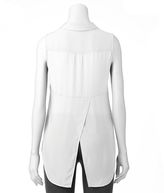 Thumbnail for your product : Apt. 9 split-back crepe blouse