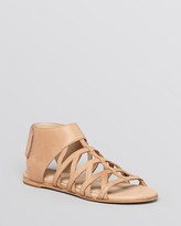 Thumbnail for your product : Eileen Fisher Flat Gladiator Sandals - Nest