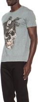 Thumbnail for your product : Alexander McQueen Feather Skull Print Cotton Tee