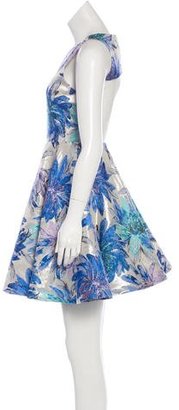 Alice + Olivia Brocade Floral Dress