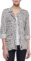 Thumbnail for your product : Velvet by Graham & Spencer Leopard-Print Army Jacket