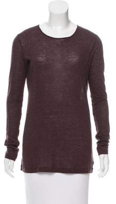 Alexander Wang T by Long Sleeve Crew Neck Top