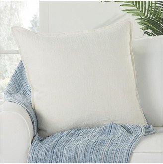 Jaipur Living Blanche Solid Ivory Throw Pillow