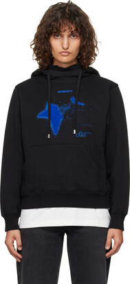 ★ADERERROR★ Speric logo hoodie Brown ADER error Black Speric Hoodie ADER error