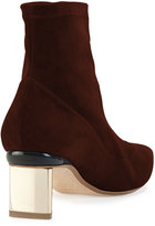 Thumbnail for your product : Nicholas Kirkwood Suede Point-Toe Ankle Boot, Dark Brown
