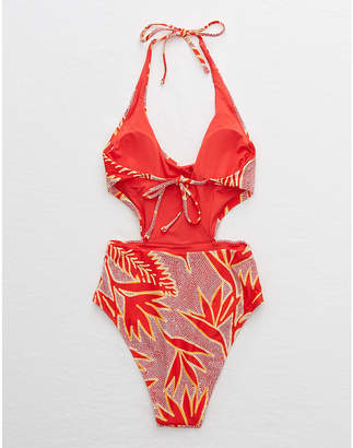 aerie Cut Out One Piece Swimsuit