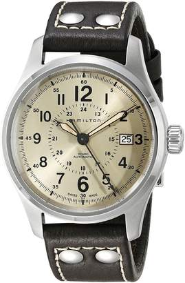 Hamilton Men's H70595523 Khaki Field Analog Display Swiss Automatic Brown Watch