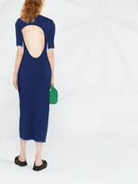 Thumbnail for your product : Koché Backless Ribbed-Knit Dress