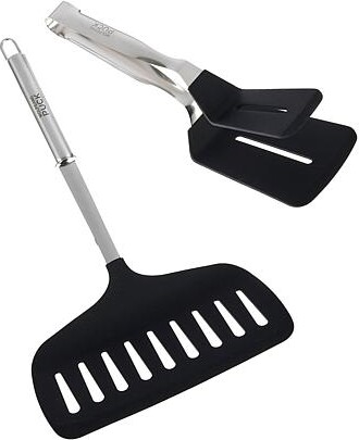 Wolfgang Puck® 2-piece Heavy Gauge Stainless Steel Utensil Set - Black