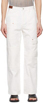 Thumbnail for your product : ANDERSSON BELL White Wide Patchwork Jeans