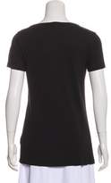Thumbnail for your product : Burberry Scoop Neck Short Sleeve Top