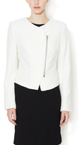 Thumbnail for your product : L'Agence Cotton Tweed Collarless Jacket
