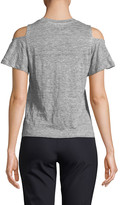 Thumbnail for your product : Rebecca Taylor Cold-Shoulder Jersey T-Shirt