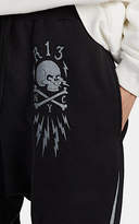 Thumbnail for your product : R 13 Men's Skull-Logo-Print Cotton-Blend Terry Sweatpants - Black