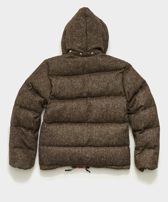 Todd Snyder Crescent Down Works + Brown Donegal Short Parka 