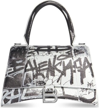 Balenciaga Motocross Classic Graffiti City Bag - Grey Shoulder Bags,  Handbags - BAL249610