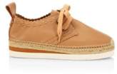 Thumbnail for your product : See by Chloe Glyn Leather Espadrille Sneakers
