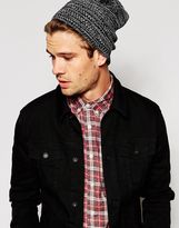 Thumbnail for your product : ASOS Slouchy Beanie Hat In Black