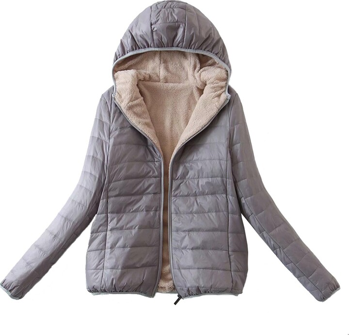 HotsAlifes Winter Jackets For Women Uk Fleece Lined Thick Women's