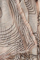 Thumbnail for your product : Faliero Sarti Printed Cotton Scarf with Silk