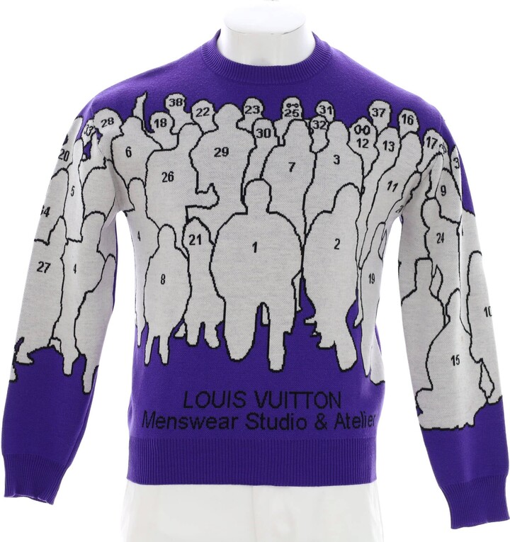 Louis Vuitton Jumper Mens Monogram Jacquard Crew Neck