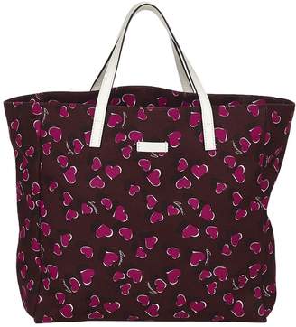 Gucci Red Cotton Handbag