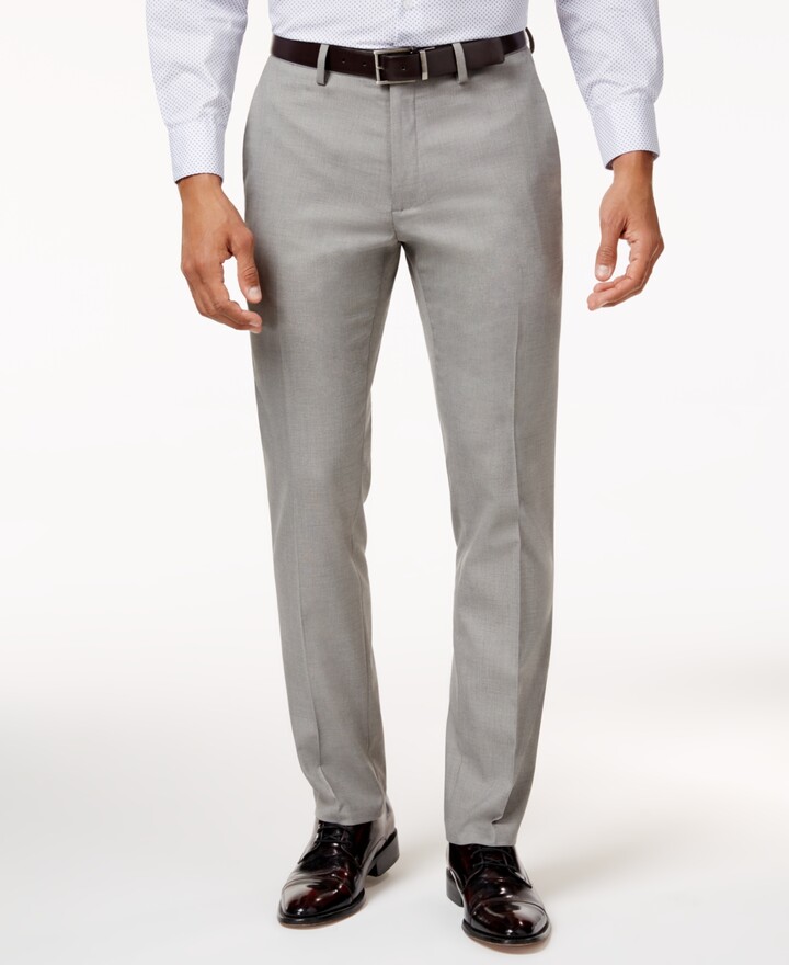 Kenneth Cole Reaction Grey Slim Straight High Rise Trouser Pants - Siz – Le  Prix Fashion & Consulting