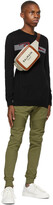 Thumbnail for your product : Balmain Black & Red Logo Sweater