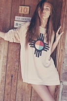 Thumbnail for your product : Wildfox Couture Cherokee Sun Barefoot Long Sweater in Ghost Tan