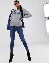 Thumbnail for your product : Replay Logo sweater in grey melange