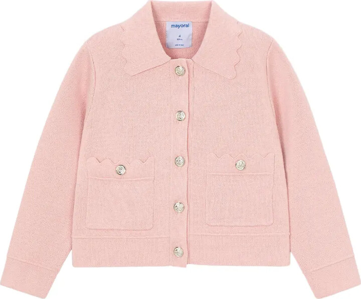 Mayoral Buttoned Scalloped Blazer