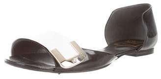 Roger Vivier Patent Leather d'Orsay Flats Black Patent Leather d'Orsay Flats