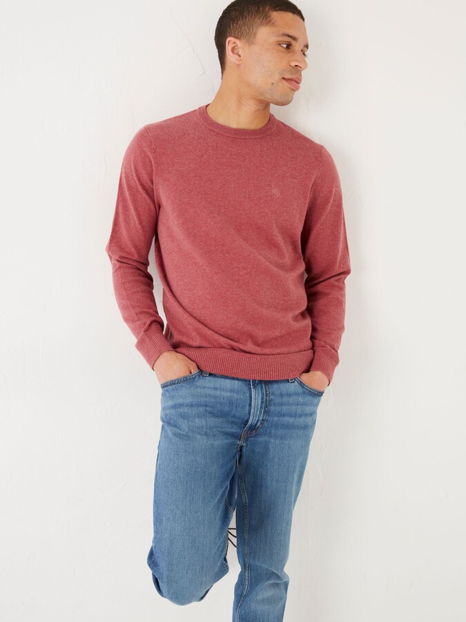 Fat Face FatFace Braunton Crew Neck Cotton and Wool Jumper ShopStyle