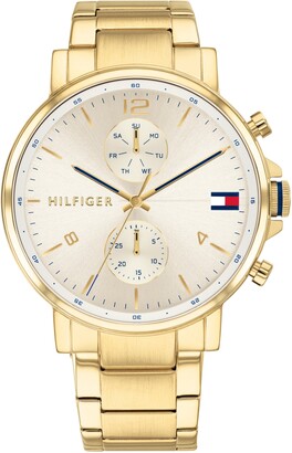 Tommy Hilfiger Men's Chronograph Gold-Tone Stainless Steel Bracelet Watch  44mm - ShopStyle