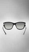 Thumbnail for your product : Burberry Metal Detail Cat-Eye Sunglasses