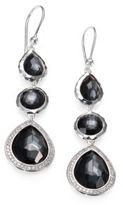 Thumbnail for your product : Ippolita Hematite, Diamond & Sterling Silver Triple Drop Earrings