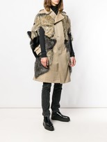 Thumbnail for your product : Junya Watanabe Faux Fur Patches Single Breasted Coat