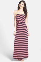 Thumbnail for your product : Ella Moss 'Isla' Stripe Strapless Jersey Maxi Dress