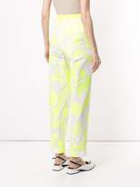 Thumbnail for your product : DELPOZO floral print tapered trousers