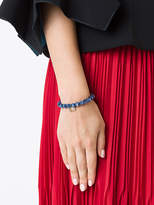 Thumbnail for your product : Sydney Evan Blue cat's eye beaded bracelet with diamond elephant charm
